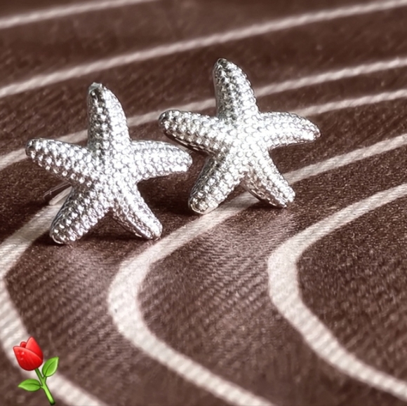 Fashion Jewelry Jewelry - 925 Sterling Starfish Stud Earrings -925 Sterling Silver,Summer Sunshine